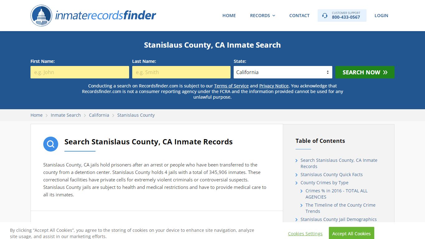 Stanislaus County, CA Inmate Lookup & Jail Records Online