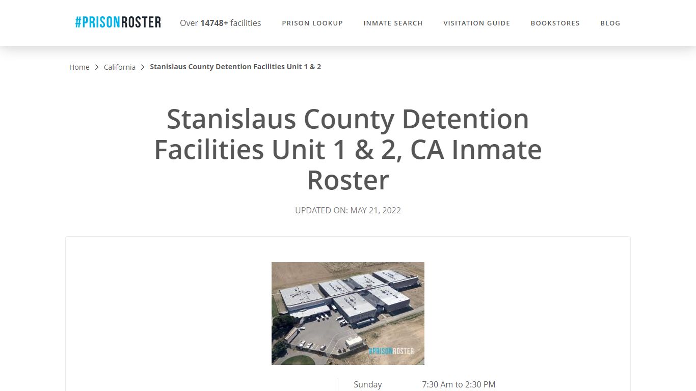 Stanislaus County Detention Facilities ... - Inmate Locator